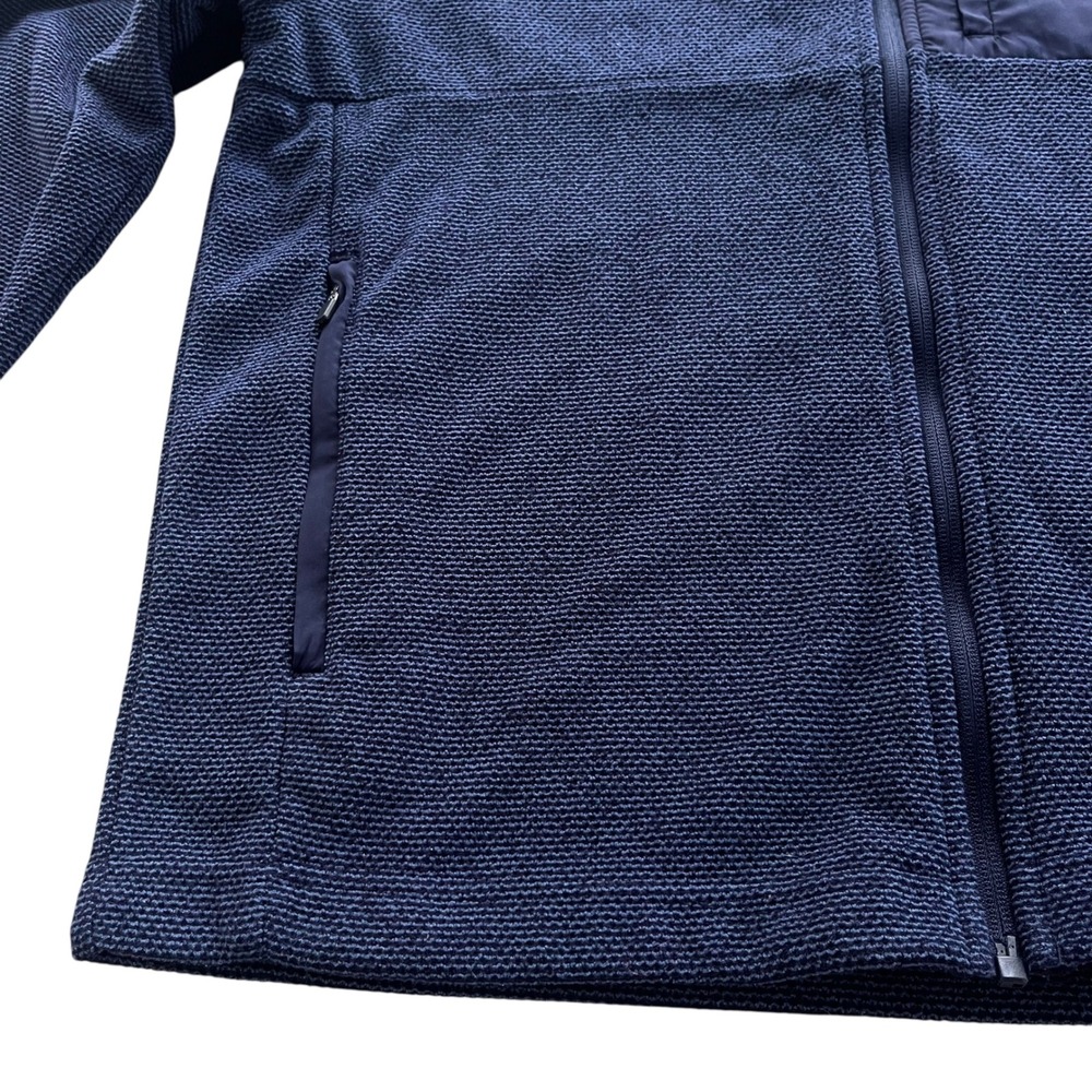 Ben Hogan Performance Men's S Navy Heather Blue Dura Fleece Full Zip Golf Jacket - Picture 11 of 16
